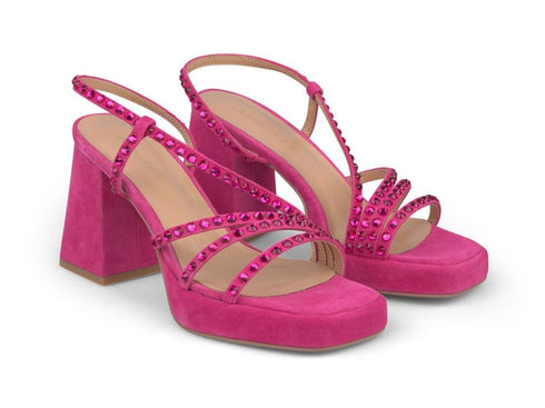 Alma en Pena Sandali Moda Eleganti Platform Camoscio