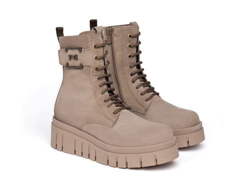 Nero Giardini Combat boots Platform Sole Wedge Suede Upper