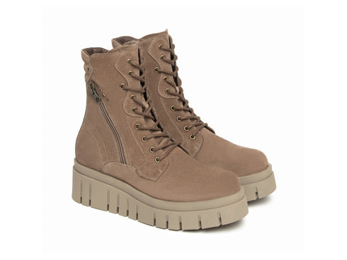 NeroGiardini Women's Winter Suede Platform Ankle Boots