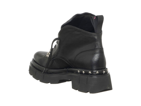 Gio+ CORA08 Combat boots Made in Italy Platform Sole Leather Upper