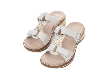 Ara Women's Slipper Hawaii Cream Leather with HighSoft Technology