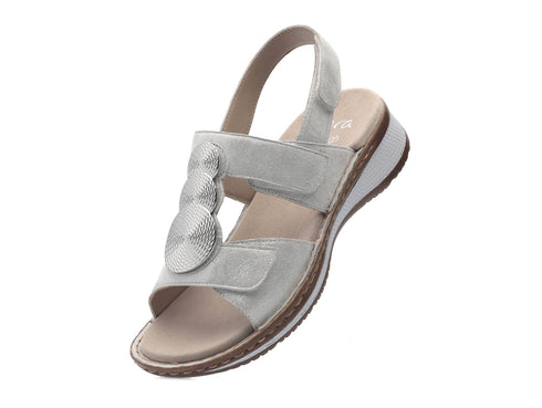 Ara Hawaii Comfort Style Sandals 3 Straps Wedge Leather Upper