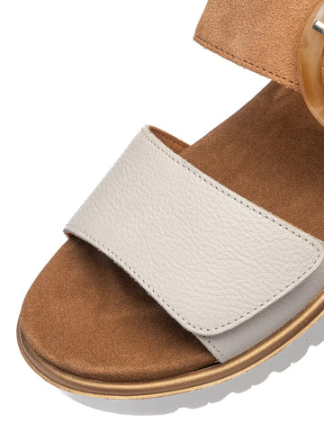 Ara Women's Sandal Bilbao Cream and Caramel with HighSoft Technology