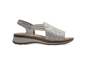 Ara Sandali Hawaii Comfort Zeppa Tomaia 1 Fascia Pelle Bianco Argento 29005-15G