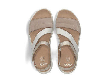 Ara Madeira Comfort Sandals Removable Footbed 3 Straps Wedge