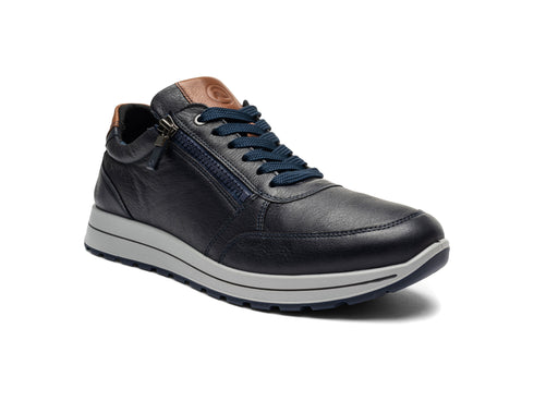Ara Scarpe Uomo Matteo 2.0 Stringate con Zip Laterale in Pelle