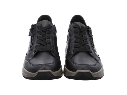 Ara Garda Scarpe Stringate con Zip Comfort Tomaia Pelle