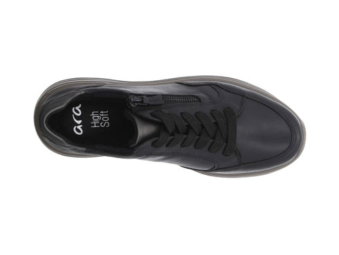 Ara Garda Scarpe Stringate con Zip Comfort Tomaia Pelle