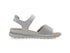 Ara Sandali Tampa Casual Comfort 2 Strappi Zeppa Tomaia Pelle Bianco Argento 47207-13G
