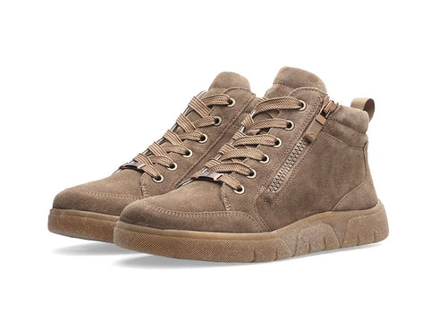 Ara Donna High lace-up Rom Sport Laces and Zip Suede Upper