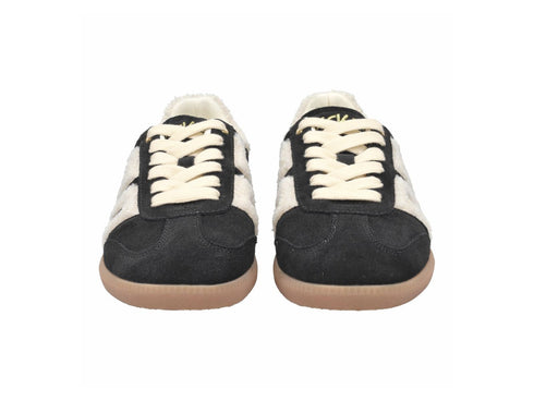 Back 70 Sneaker Cloud in Black Suede with Teddy Details