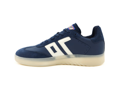 Back 70 Sneaker Boston Uomo in Pelle e Suede Blu con Suola Ice