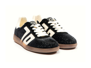 Back 70 Women's Sneakers Cloud Star Velvet in Black and Butter