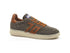 Back 70 Sneaker Boston Uomo in Suede Verde Fango e Pelle Cognac
