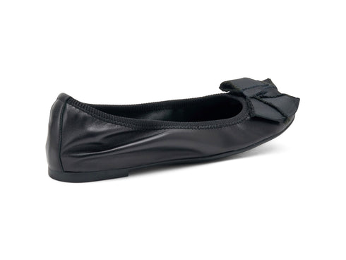 Frau Classic Ballerina with Maxi Ribbon Leather Upper