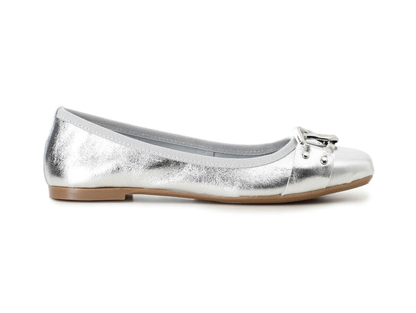 CafèNoir Ballerine Primavera Estate in Pelle Laminata con Accessorio Argento C1EH2005-L001