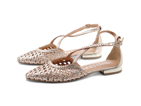 Gioseppo Ballerine Leskovic Comode in Pelle Intrecciata