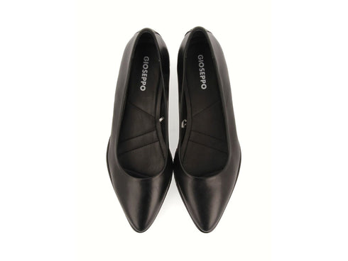Gioseppo Ballerina Sauchie Nera in Pelle con Suola Carrarmato