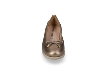 Valleverde Ballerina Donna in Nappa Rame con Zeppa Media