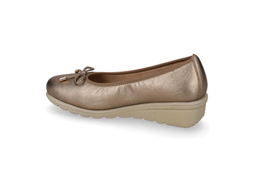 Valleverde Ballerina Donna in Nappa Rame con Zeppa Media