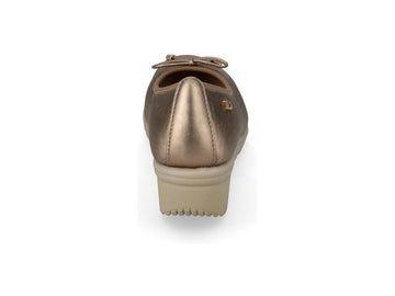 Valleverde Ballerina Donna in Nappa Rame con Zeppa Media