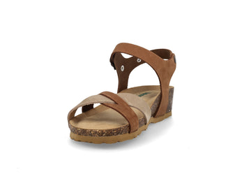 Women's Sandal BioNatura Fregene Nubuck Multi Wedge