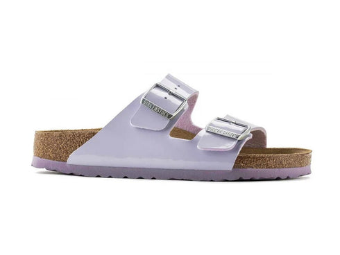 Birkenstock Arizona Ciabatte 2 Fibbie Vernice Purple Fog Glicine