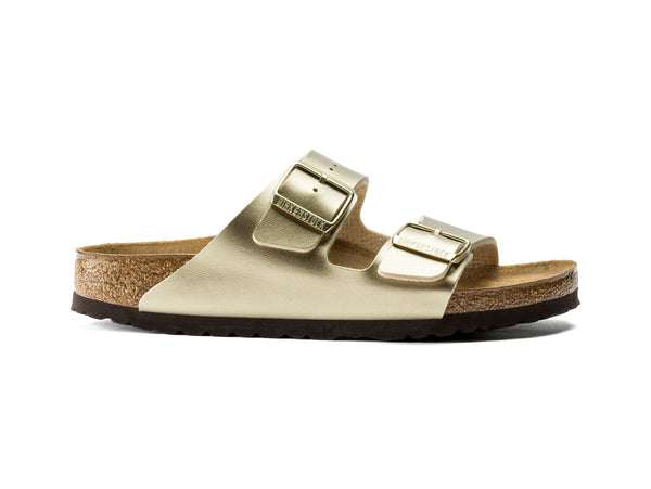 Birkenstock Donna Arizona Ciabatte Estive due Fibbie Gold