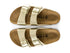 Birkenstock Woman Arizona Summer Slippers two Gold Buckles