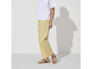 Birkenstock Sandali Donna Gizeh Braided in Pelle Nabuk Cognac