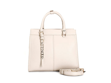 CafèNoir Bauletto Beige con Manici Tubolari e Tracolla Removibile C3NB0809-
M008