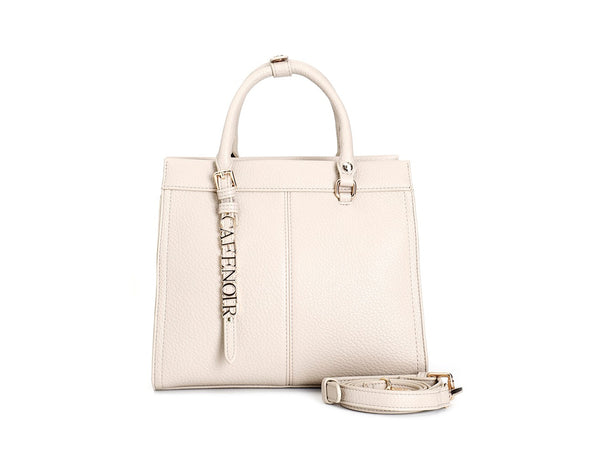 CafèNoir Bauletto Beige con Manici Tubolari e Tracolla Removibile C3NB0809-
M008