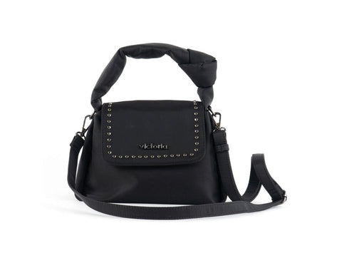 Victoria Mini Studded Nylon Shoulder Bag