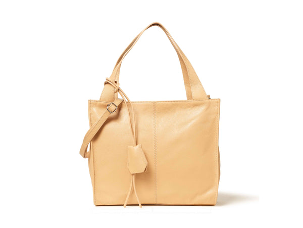 Melluso Borsa Shopping in Pelle Colore Nude con Triplo Scomparto BOR842-231999