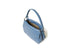 Melluso Leather Flap Shoulder Bag in Jeans Blue
