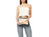 Melluso Nude Leather Envelope Clutch with Chain
