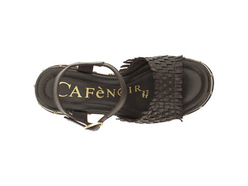 CafèNoir Sandali Pelle Marrone - Dettaglio punta C1GE1028M012