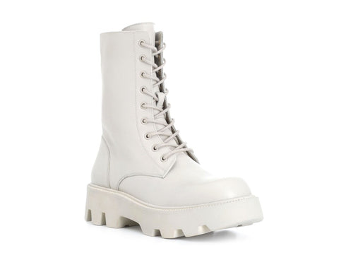 CafèNoir Anfibi Invernali Carrarmato Tacco Medio Tomaia Pelle