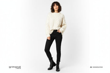 Outfit Rock Anfibi Cafenoir Neri - AI-Generated Model