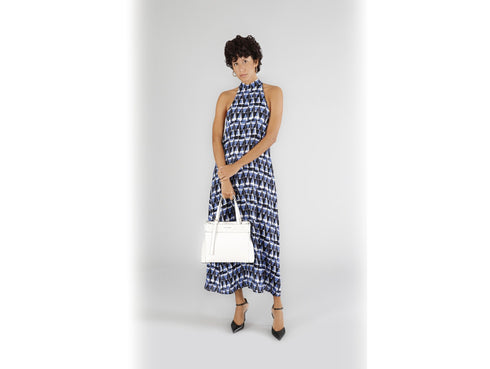 CafèNoir White Handbag with Thread Detail