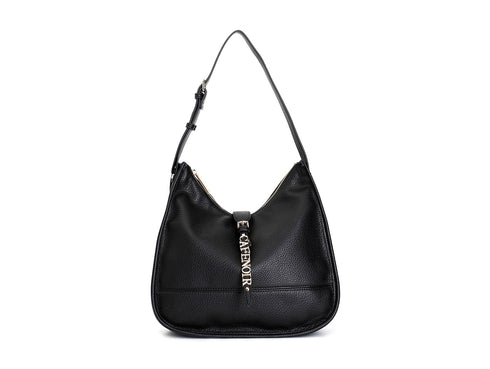 CafèNoir Sacca Morbida Nera con Lettering e Tracolla C3NB0807_N001