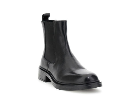 CafèNoir Essential Black Leather Chelsea Boot