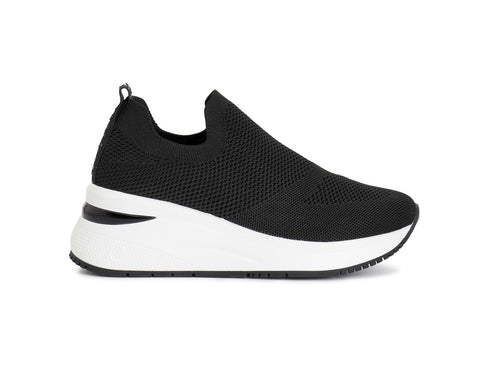 CafèNoir donna slip-on con calzino zeppa media c1dn9100n001-nero