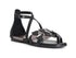 CafèNoir Closed Heel Sandals Crossed Leather Strap