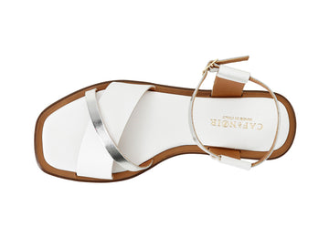 CafèNoir Sandals Made in Italy Ankle Strap Leather Upper
