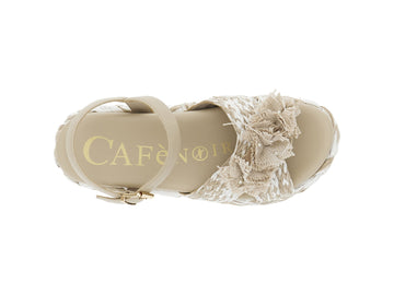 CafèNoir Sandali Sintetico Beige - Dettaglio punta C1LA9023M005