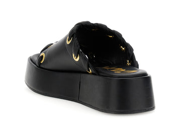 CafèNoir Sandali Pelle Nero - Dettaglio laterale C1GD4002N001