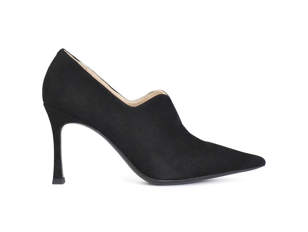 CafèNoir Women's Elegant Shoes High Heel Suede Leather Upper