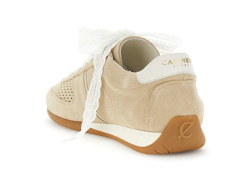 CafèNoir Con stringhe Pelle / Camoscio Beige - Dettaglio laterale C1DL6500M008