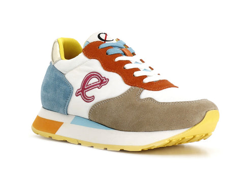 CafèNoir Women's Multicolored Upper Suede Fabric Sneakers